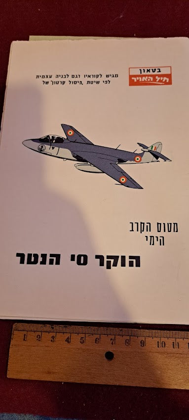 Old Cardboard Airplane Model for Assembly - Sea hawk Hunter [BOK10318]