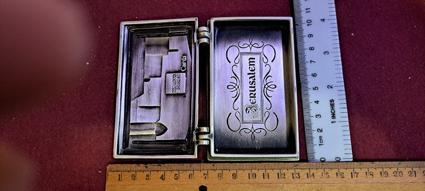 Judaica Business Cards metal Box [JUD10175]