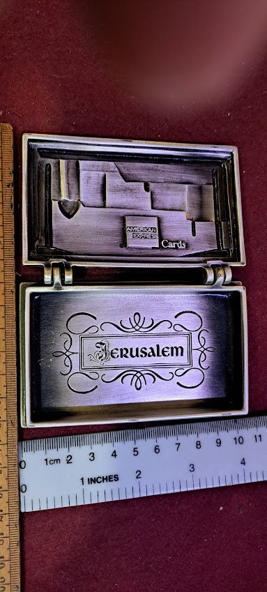 Judaica Business Cards metal Box [JUD10175]