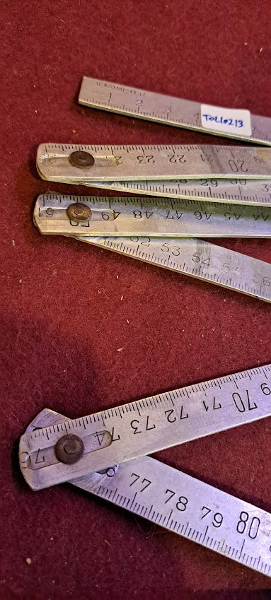 Vintage metal folding meter [TOL10213]