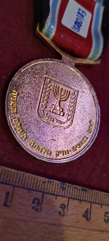 Israeli bronze Medal - Nazi Fighter and World War II Veteran [ISR10183]