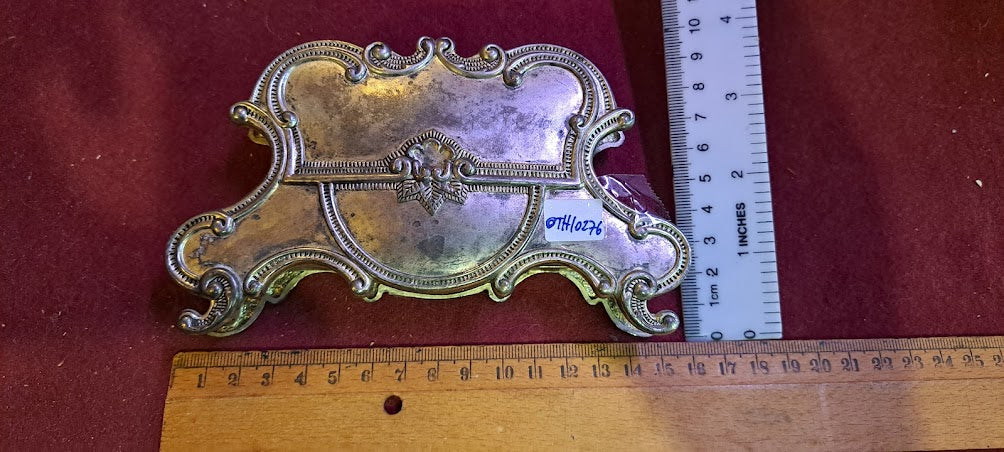 Vintage metal napkin dispenser silver coating [OTH10276]