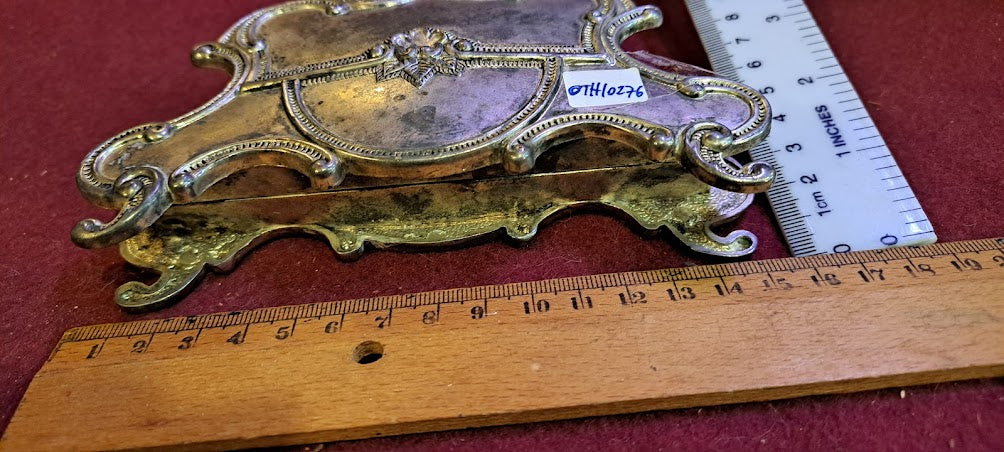 Vintage metal napkin dispenser silver coating [OTH10276]