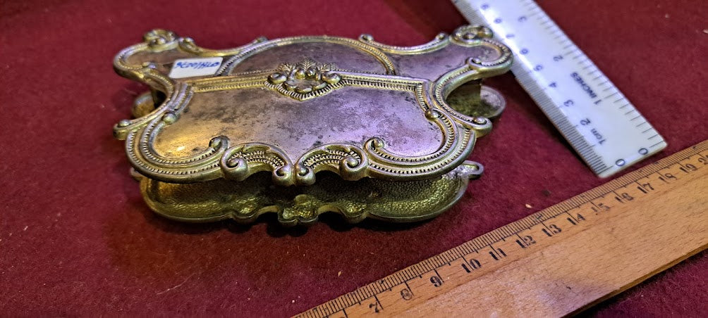 Vintage metal napkin dispenser silver coating [OTH10276]