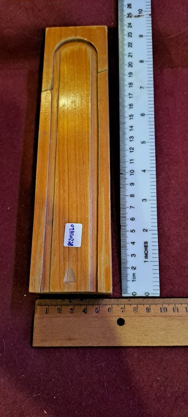 Vintage Wooden school pencil case [OTH10278]