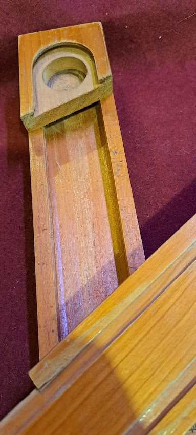 Vintage Wooden school pencil case [OTH10278]