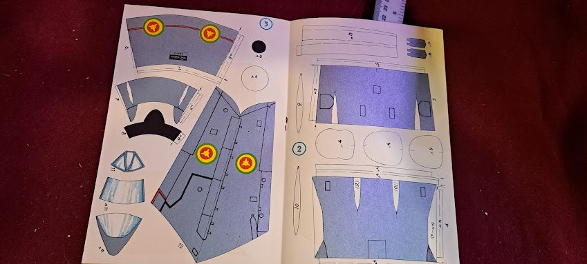 F-86 Cardboard Aircraft Model for Construction [BOK10324]