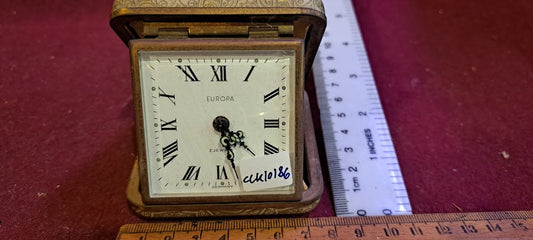 Vintage mechanical traveling clock [CLK10186]