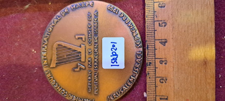 Israel bronza medal - The 1st International Freedom for Harp 1959 [ISR10201]