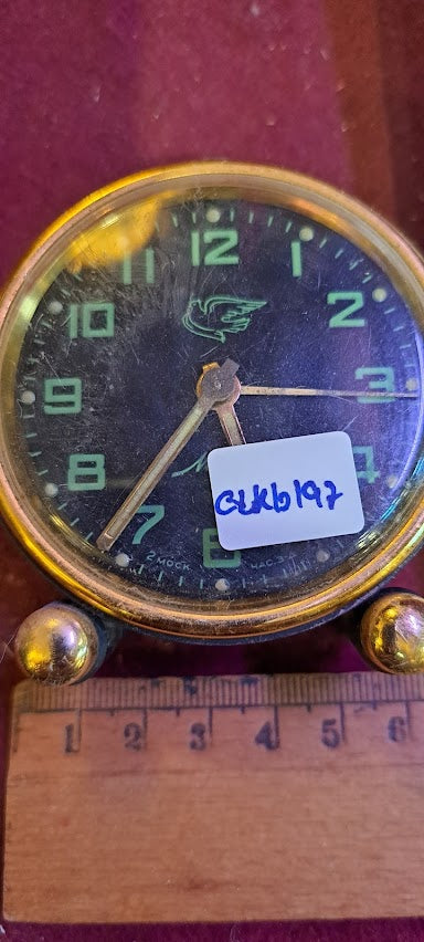 Vintage mechanical desk clock [CLK10197]
