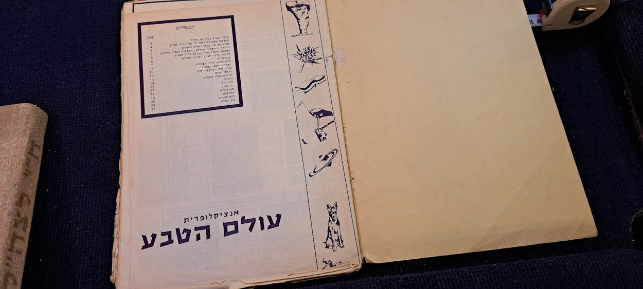 Stickers old Album - Natural World Hebrew [BOK10349]