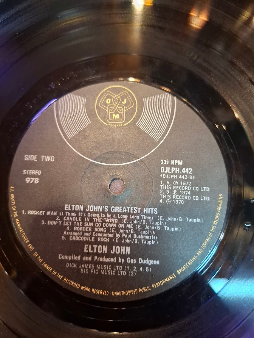 Elton John - Greatest hits record 1974 [ENT10306]