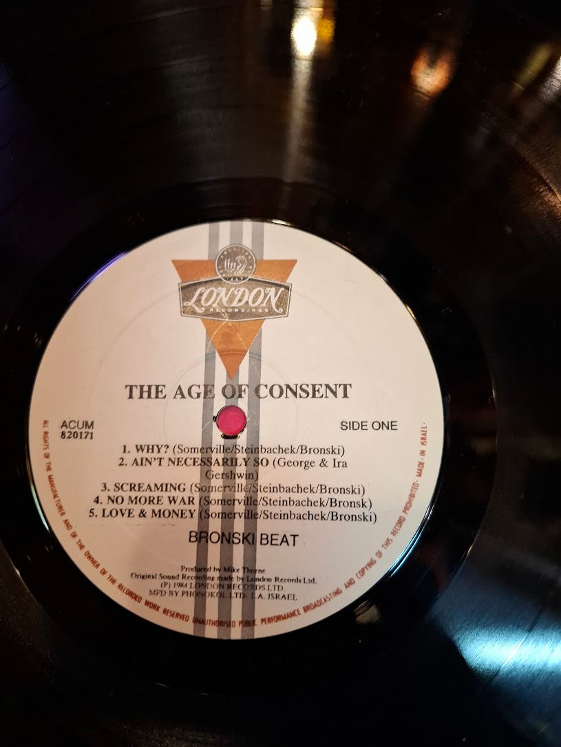 Bronski Beat - the age of consent record 1984 [ENT10258]