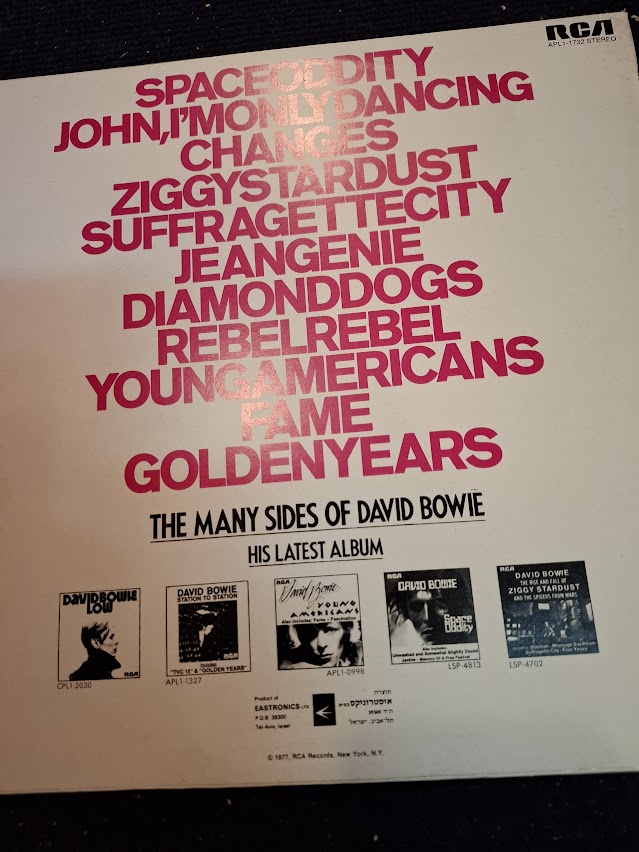 David bowie - changesonebowie record 1974 [ENT10259]