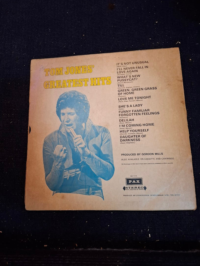 Tom Jones - Greatest hits record [ENT10265]