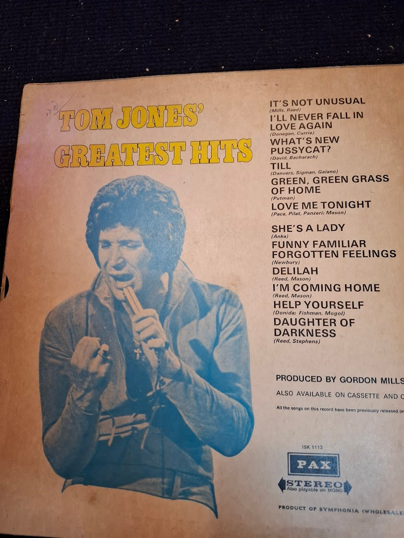 Tom Jones - Greatest hits record [ENT10265]