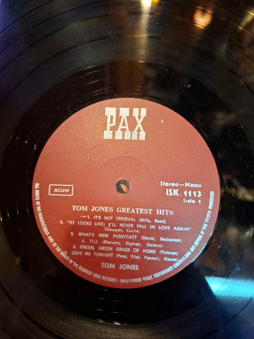 Tom Jones - Greatest hits record [ENT10265]