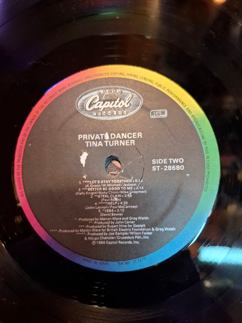Tina Turner - Private dancer record [ENT10347]