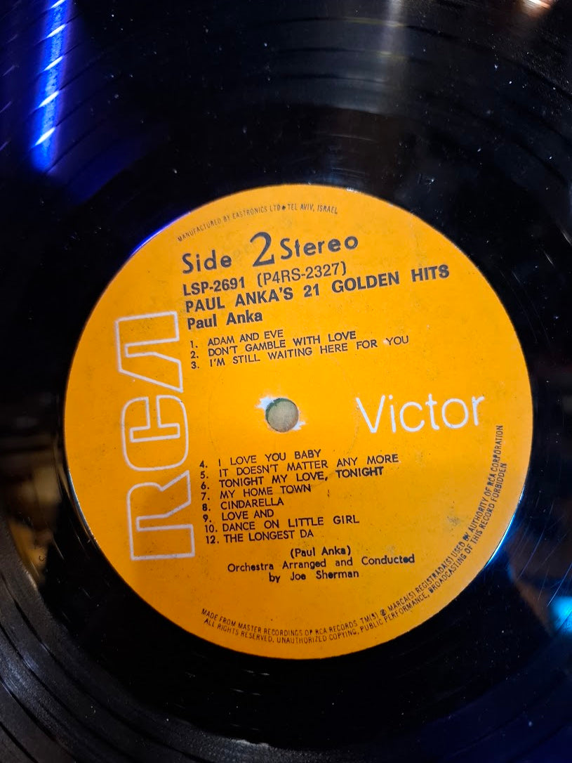Paul Anka - 21 golden hits record [ENT10331]