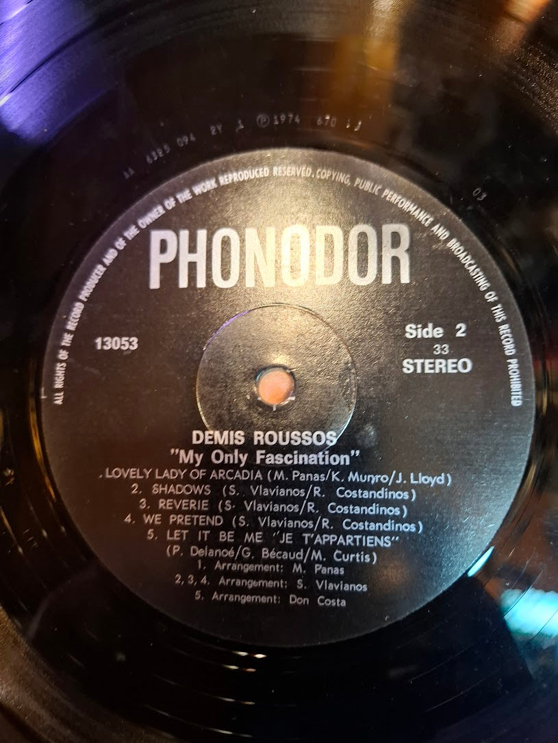 Demis Roussos - My ony fascination record [ENT10339]