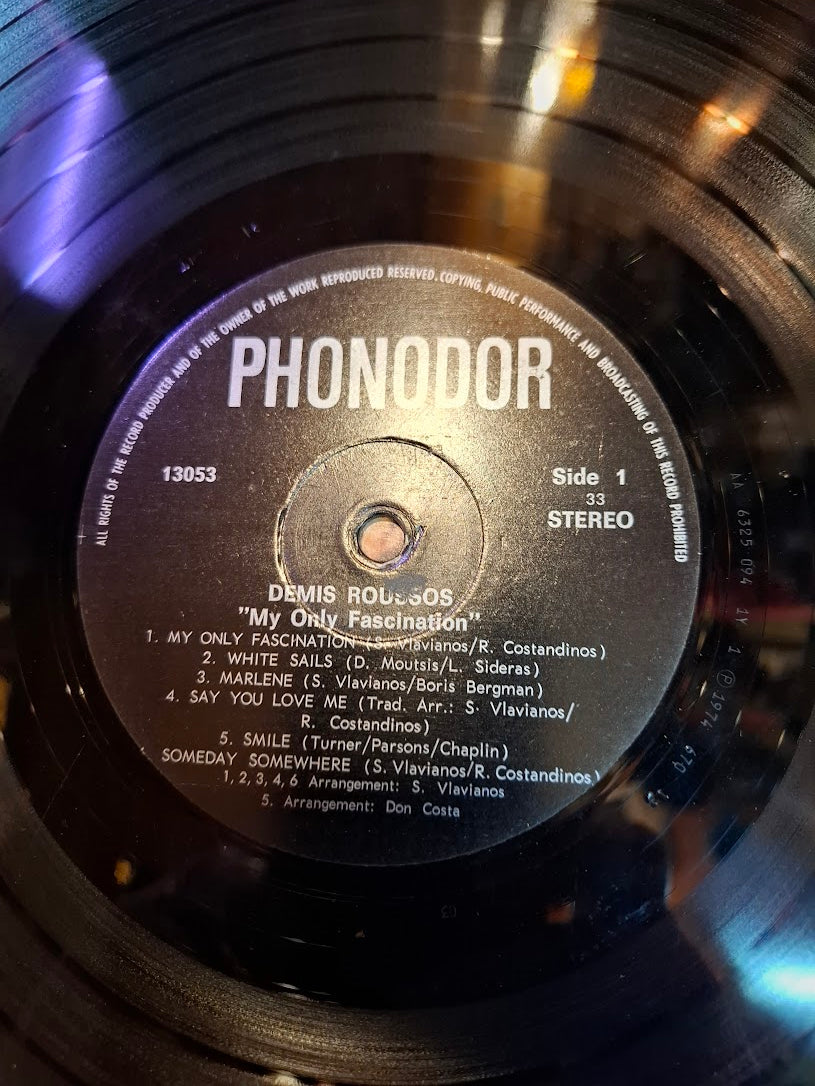 Demis Roussos - My ony fascination record [ENT10339]