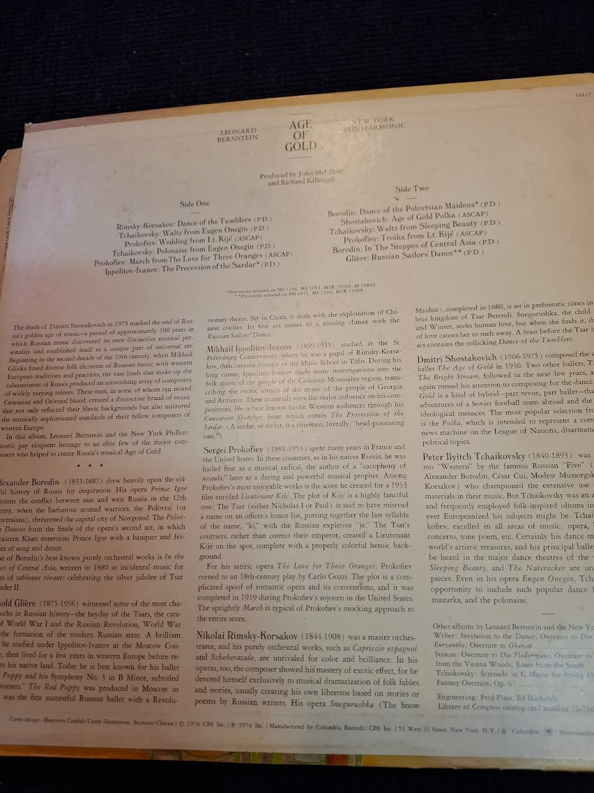 Leonard Bernstein - age of gold, record [ENT10421]