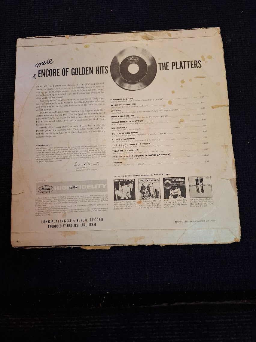 The platters - More encore of golden hits, record [ENT10420]