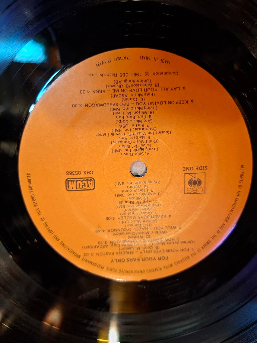 For your ears only, record 1981 [ENT10417]