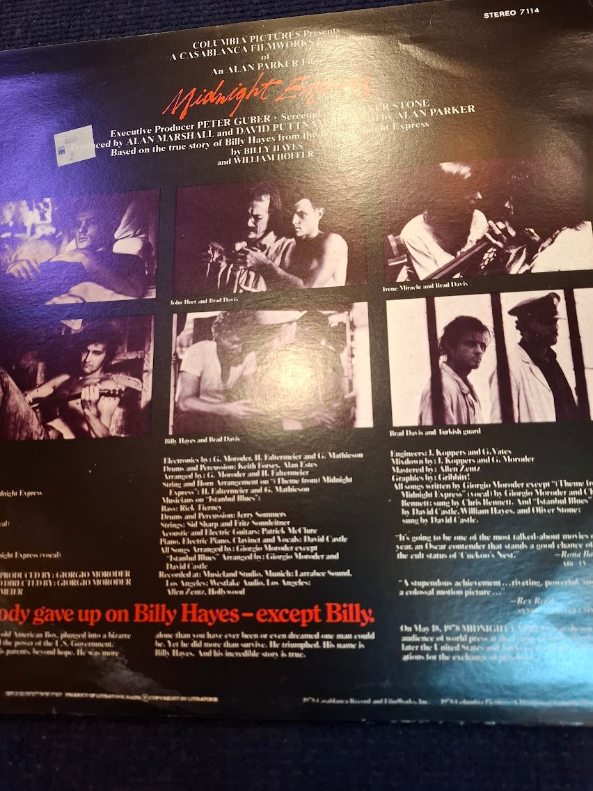 Midnight express music for original movie, record [ENT10361]