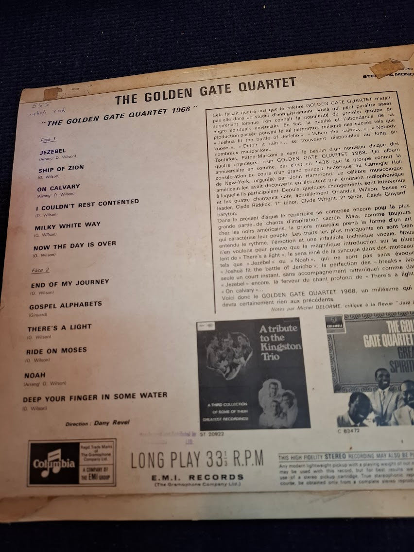 Goldan Gate quartet 1968 record [ENT10376]