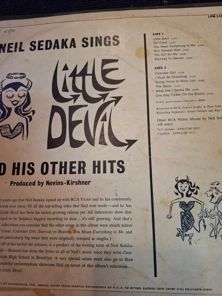Neil Sedaka - Little Devil, record [ENT10390]