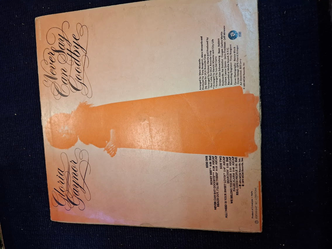 Gloria Gaynor - never can say goodbye, record [ENT10401]