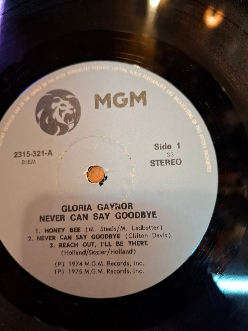 Gloria Gaynor - never can say goodbye, record [ENT10401]