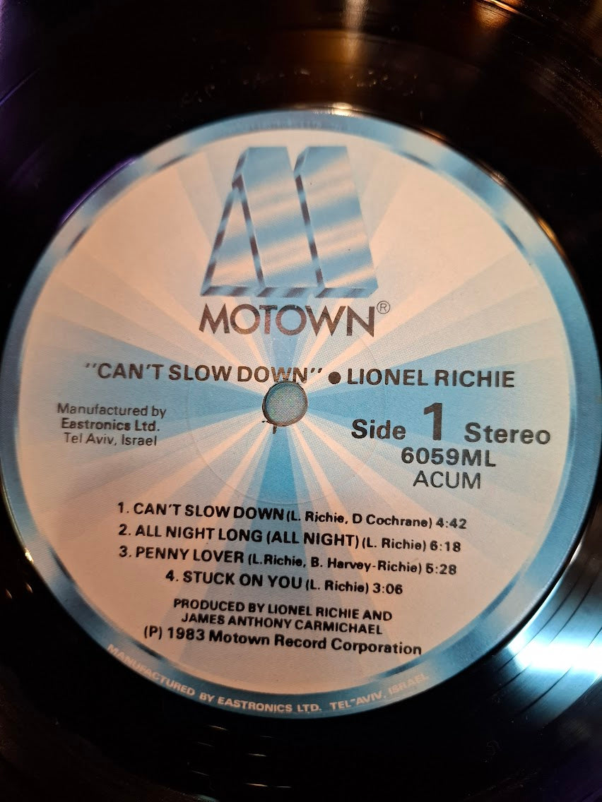 Lionel Richie - cant slow down, record [ENT10373]
