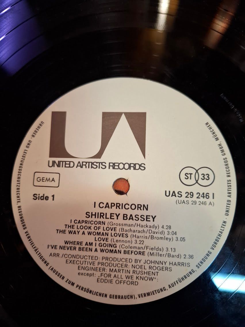 Shirley Bassey - I capricorn record [ENT10375]