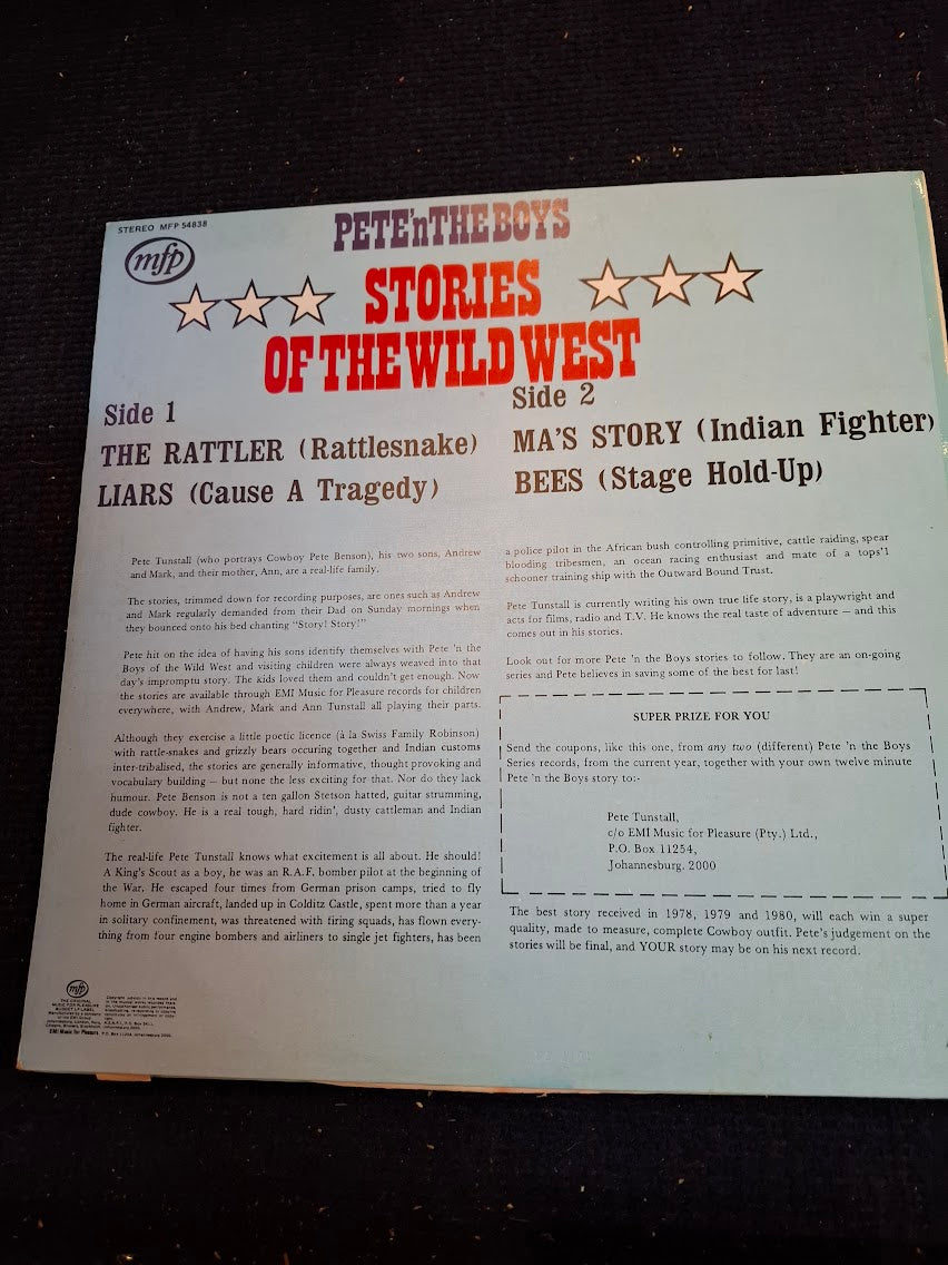 Pete n The boys stories of the wild west, record [ENT10407]