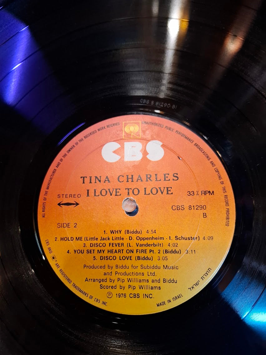 Tina Charles - I love to love record [ENT10413]