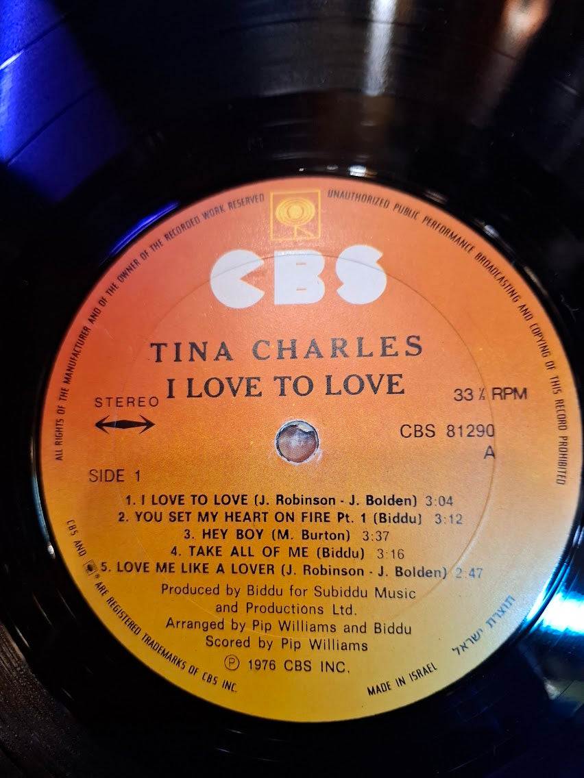 Tina Charles - I love to love record [ENT10413]