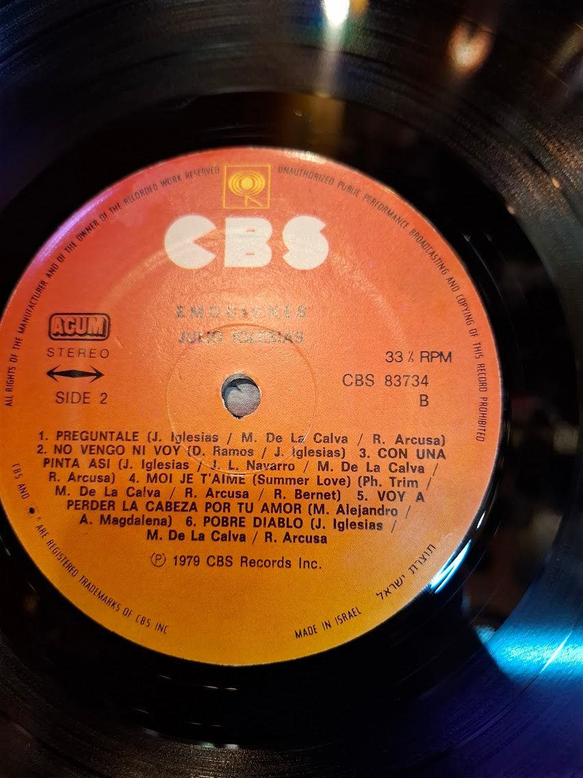 Julio Iglesias Emociones, record [ENT10405]