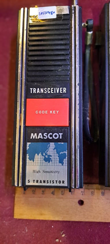 Vintage Walkie talkie, two-way radio x2 old MASCOT [INS10480]