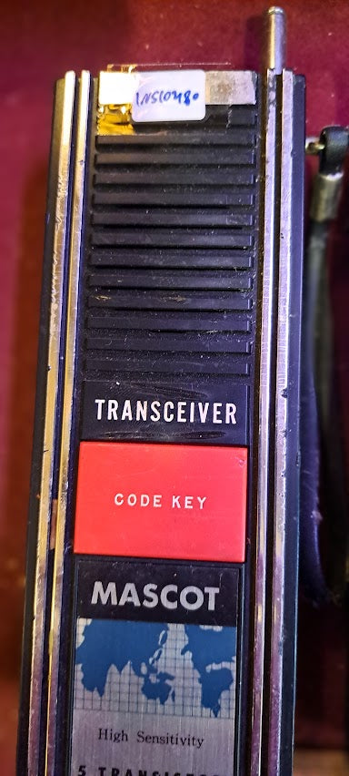 Vintage Walkie talkie, two-way radio x2 old MASCOT [INS10480]