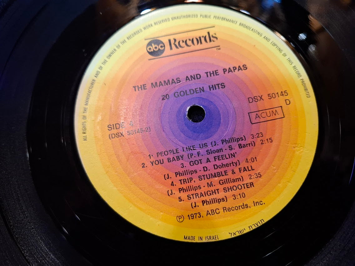 Mamas & Papas - 20 golden hits 1973, duble record [ENT10523]