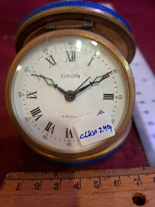 Vintage mechanical traveling clock [CLK10249]