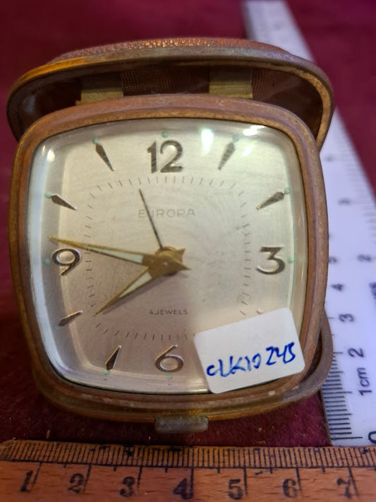 Vintage mechanical traveling clock [CLK10245]