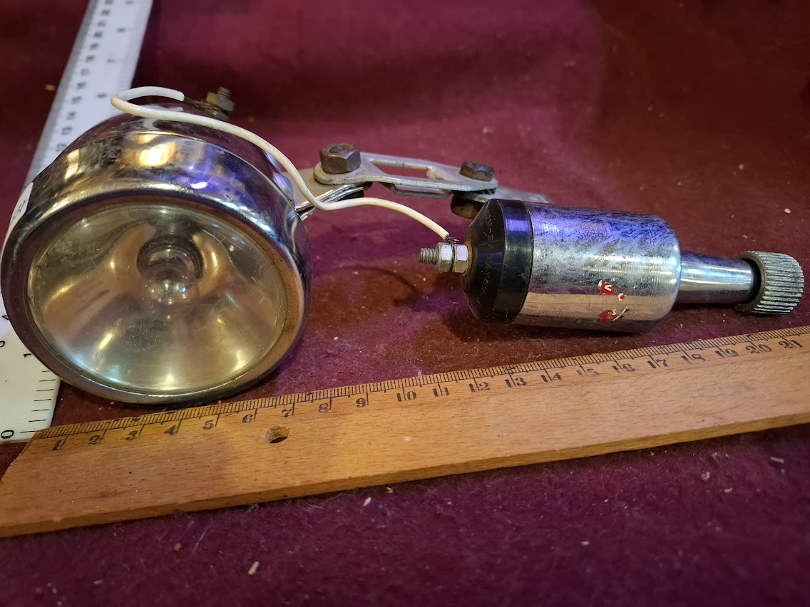 Vintage Bicycle headlight with dynamo [INS10537]