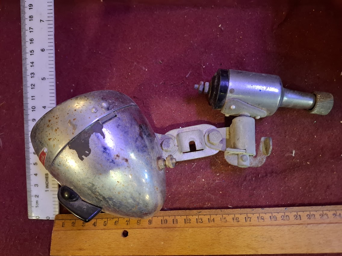 Vintage Bicycle headlight with dynamo [INS10532]