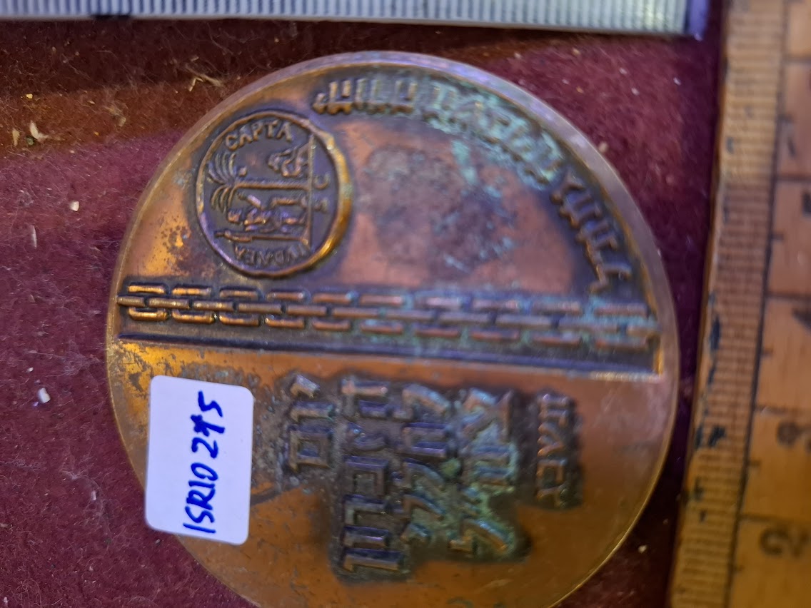 Israel bronze meda - Memorial Day, Fallen Soldiers, Independence day 1963 [ISR10215]