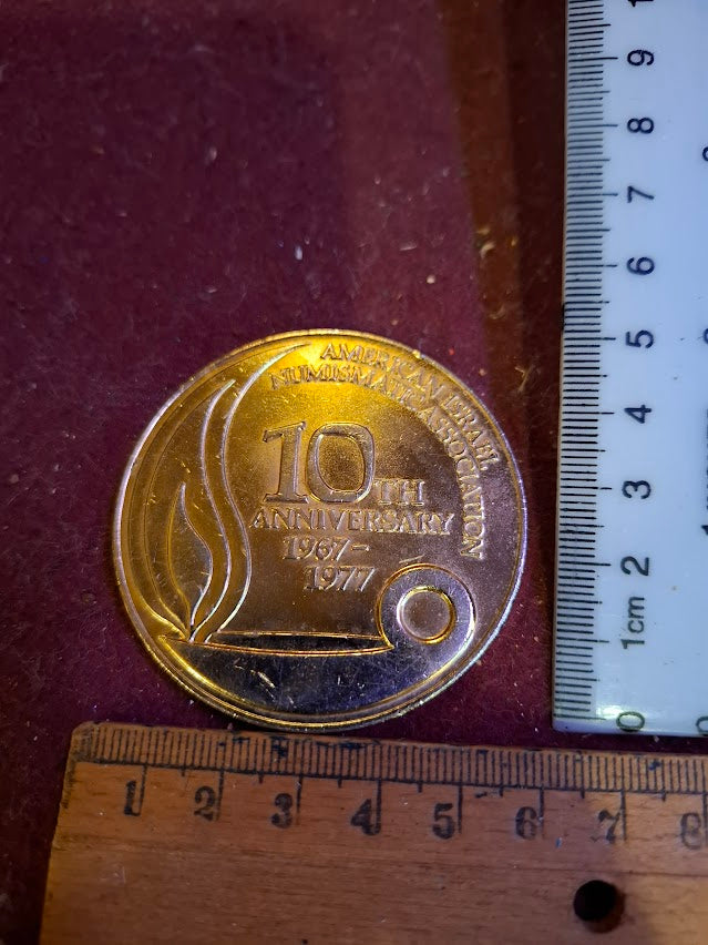 Israel bronza medal - 10th anniv. AINA Numismatic assoc. [ISR10218]