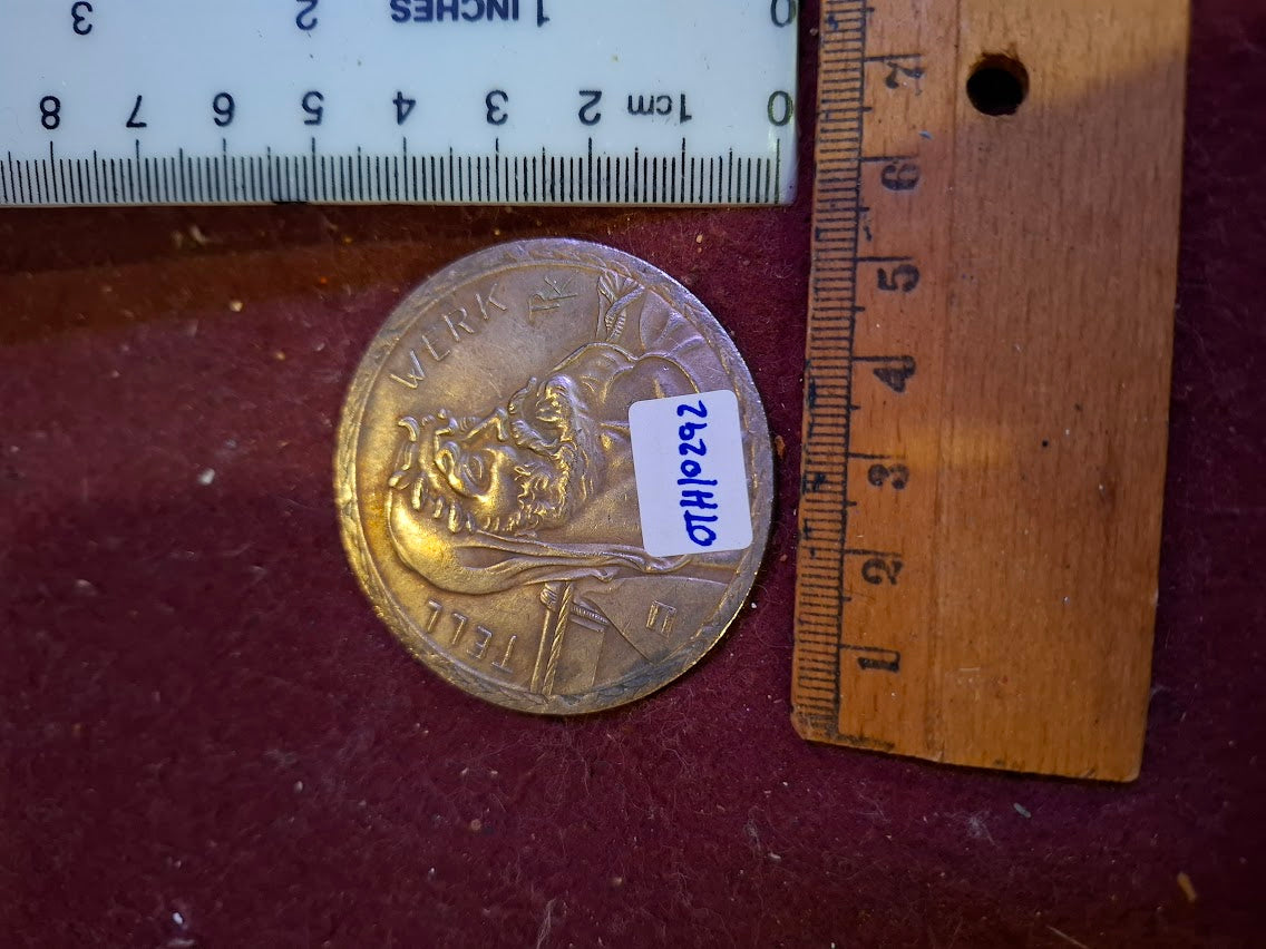 מגש נחושת למזכרת של יצחק רבין [ISR10136] 