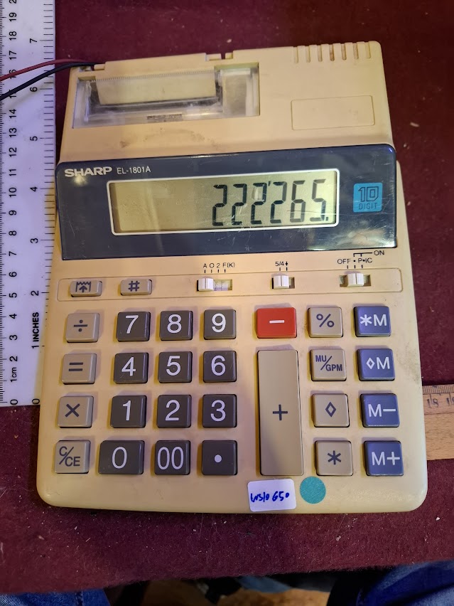 Vintage printing calculator - Sharp [INS10650]